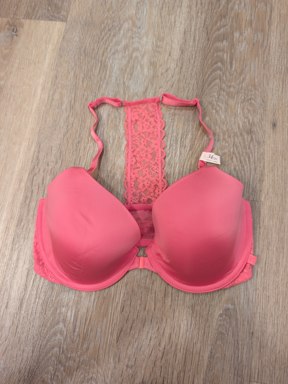 Victoria's Secret Coral Lace Racerback Push-Up Bra